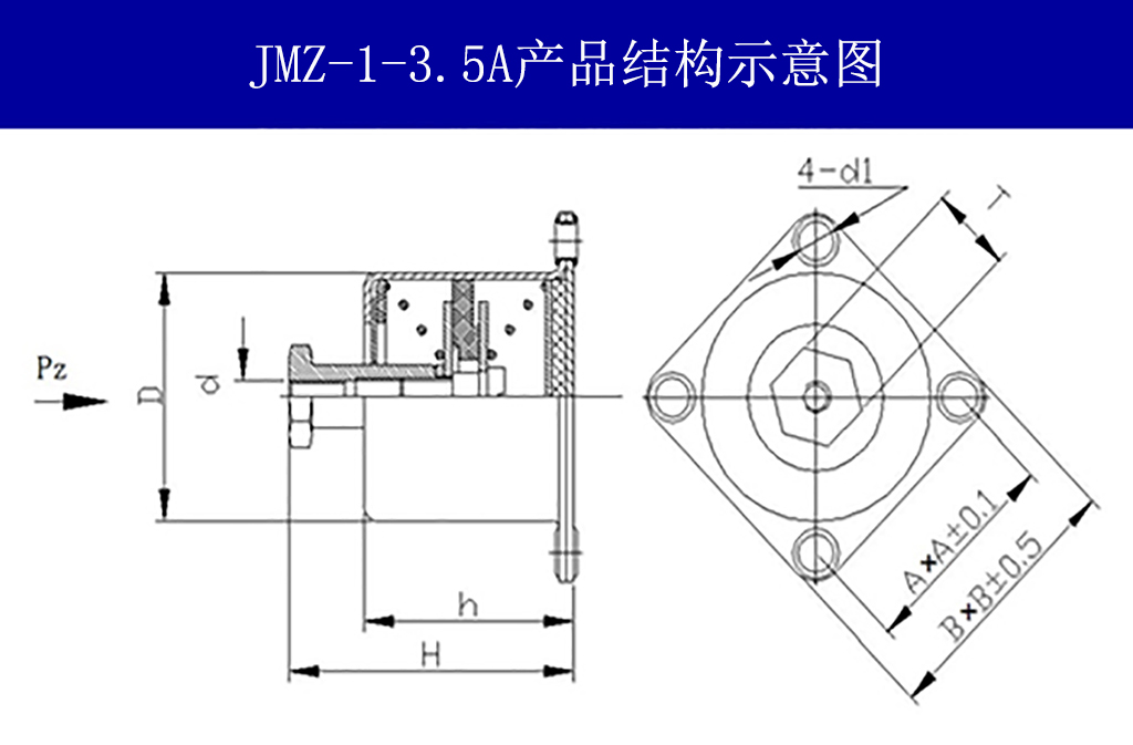 JMZ-1-3.5A摩擦阻尼隔振器結構